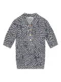 GANNI patterned-jacquard top - Black