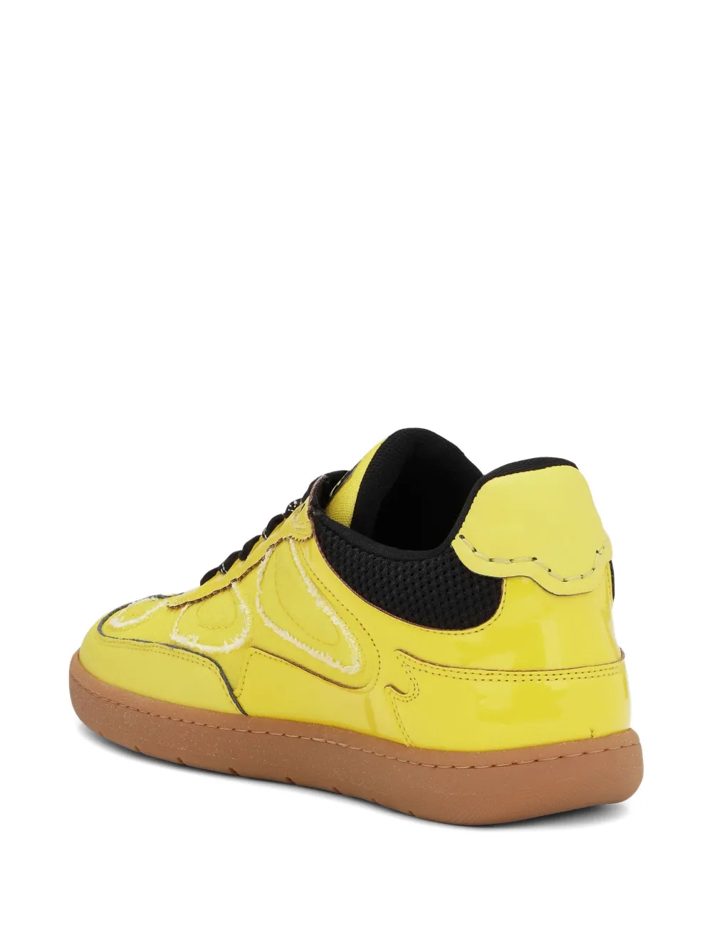 GANNI panelled sneakers Yellow