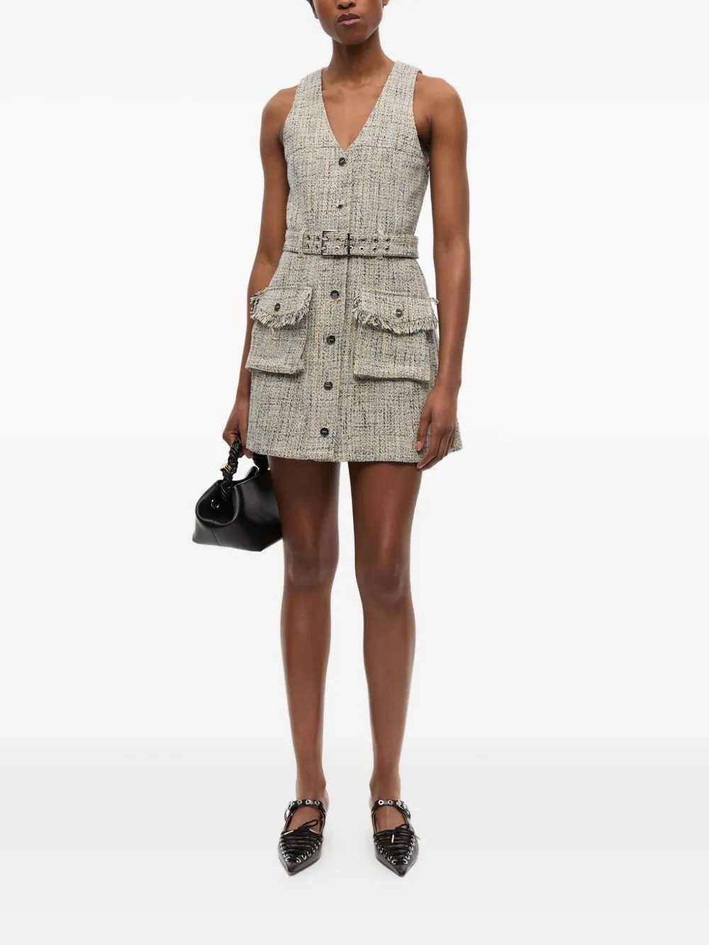GANNI Tweed mini-jurk - 693