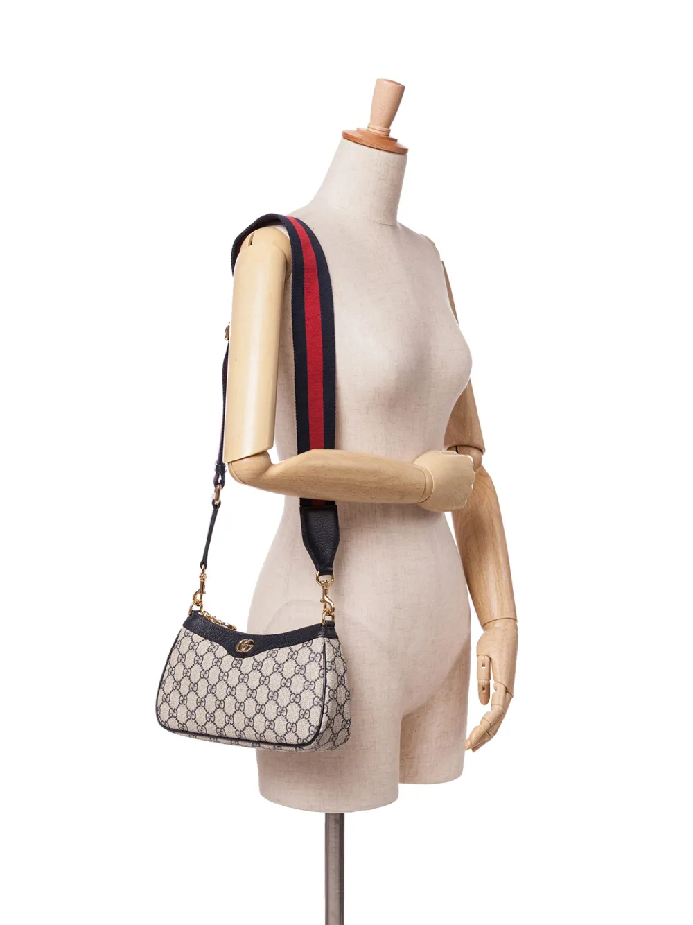 Pre-owned Gucci 2016-2024 Small Gg Supreme Ophidia Web Satchel
