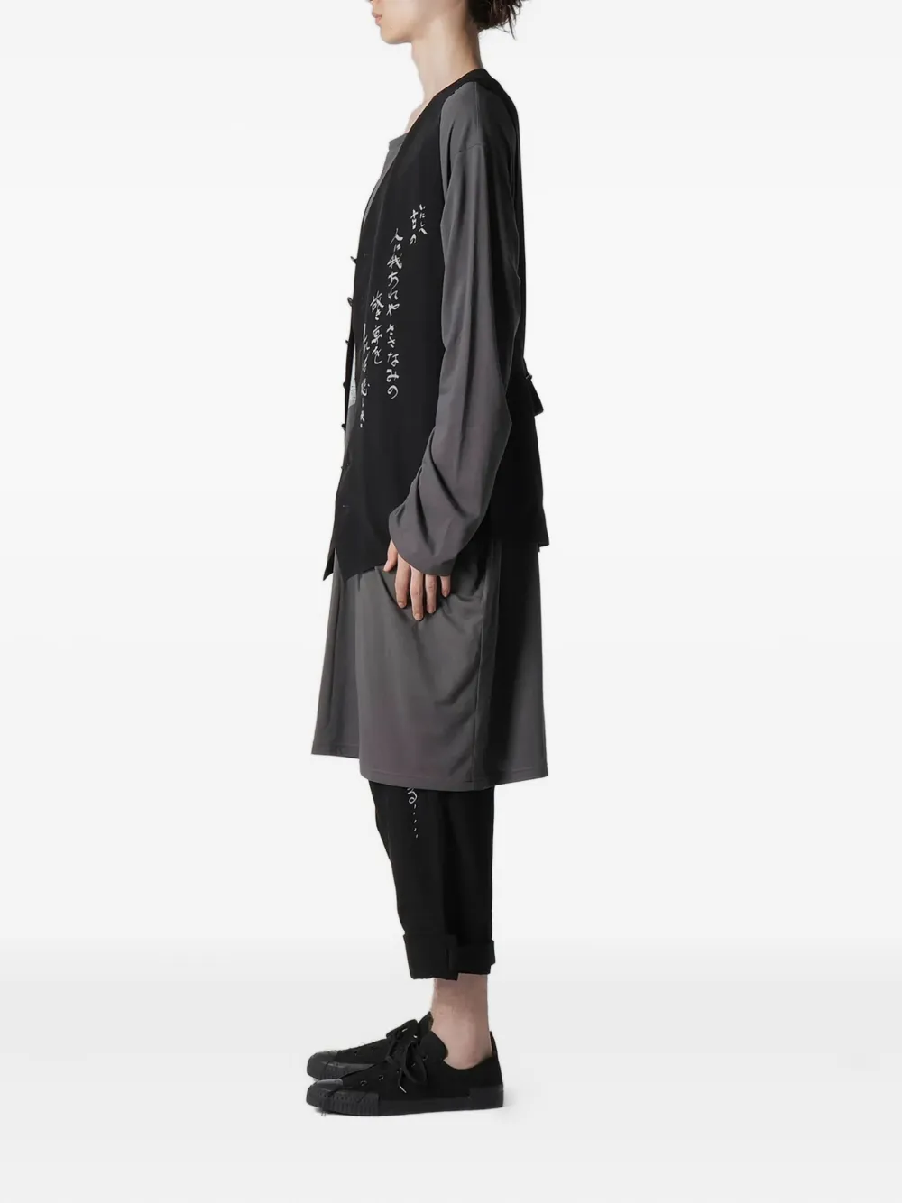 Yohji Yamamoto Button-up gilet Zwart