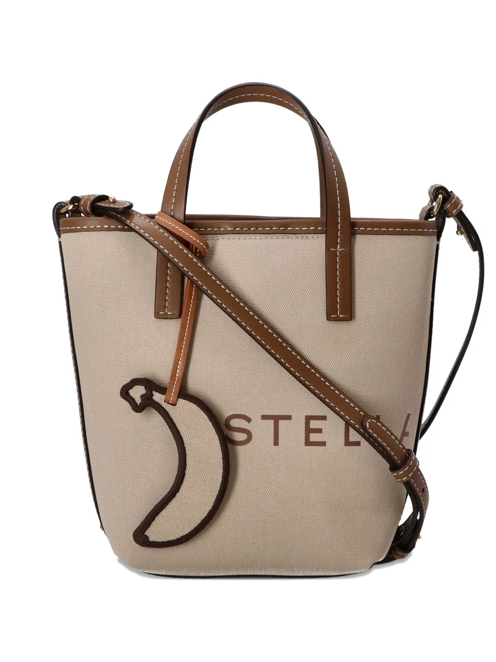 Stella McCartney Shopper met logoprint Beige