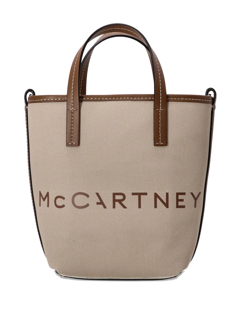 Stella McCartney Shopper met logoprint Beige