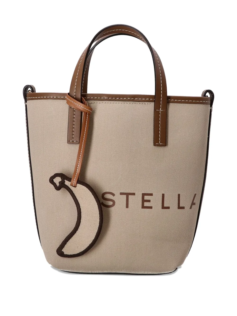 Stella McCartney Shopper met logoprint Beige