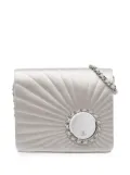 CHANEL Pre-Owned 2005-2006 Satin Embellished Mirror Flap with Chain handbag - Silver