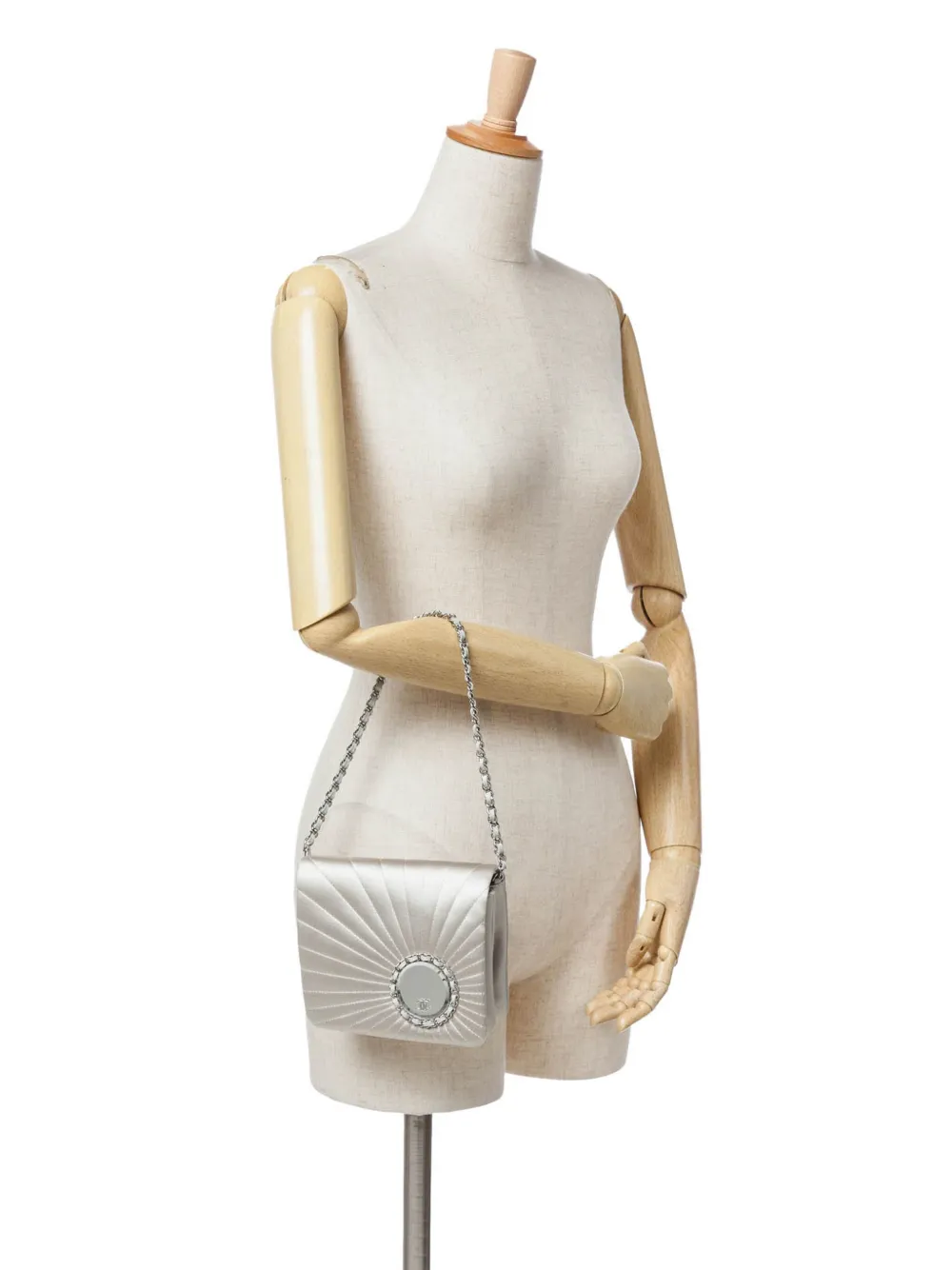 CHANEL Pre-Owned sac à main Mirror Flap with Chain en satin (2005-2006) | Pre-owned | Image 2