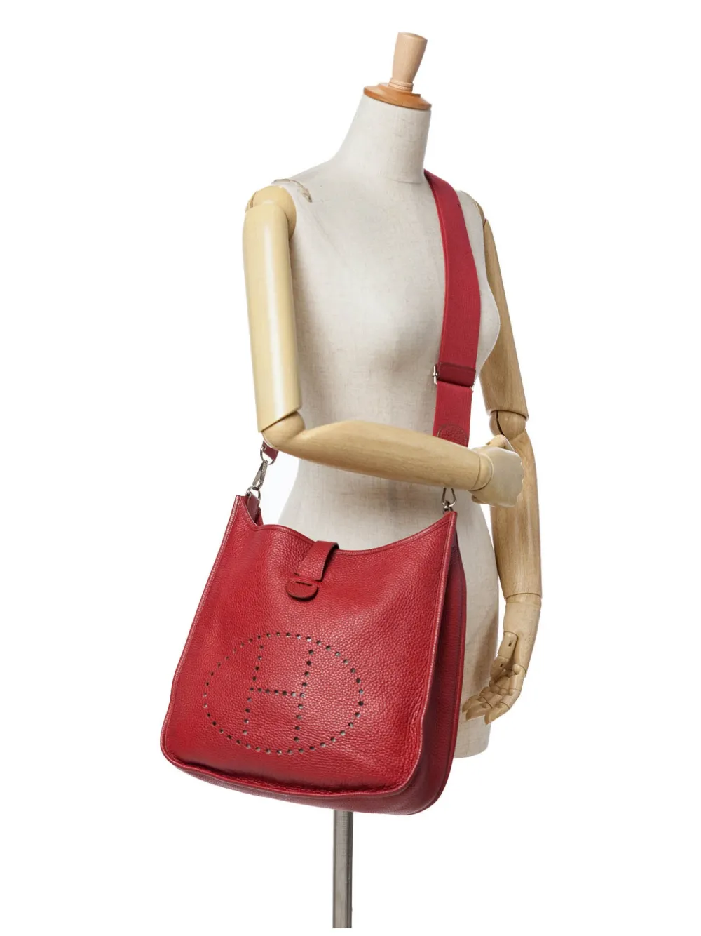 Pre-owned Hermes 2012 Clemence Evelyne Iii 29 Pm Crossbody Bag