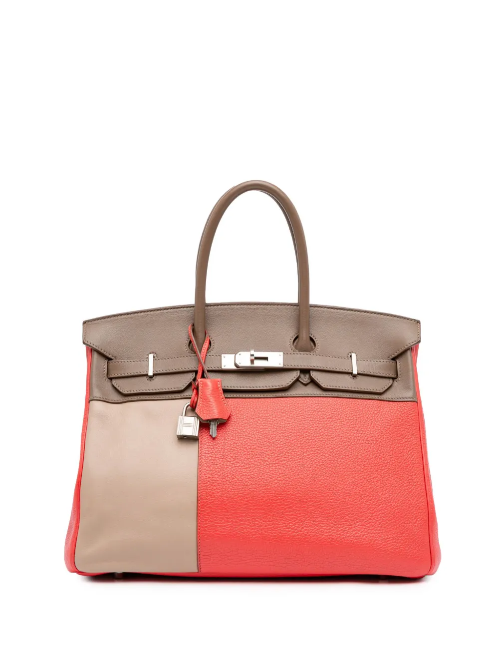 Hermès Pre-Owned 2012 トリコロール クレマンス&スイフト バーキン カスケード ルトゥルネ 35 ハンドバッグ - Hermès Pre-Owned 2012 トリコロール クレマンス&スイフト バーキン カスケード ルトゥルネ 35 ハンドバッグ -