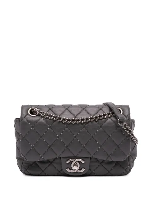 CHANEL Pre-Owned 2015-2016 Quilted Lambskin Stitched Single Flap shoulder bag