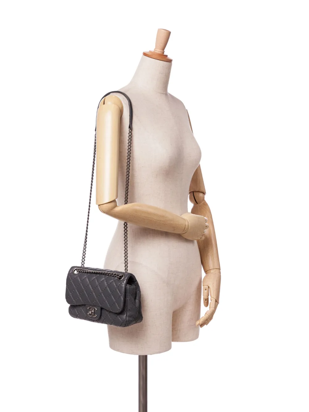 CHANEL Pre-Owned 2015-2016 Quilted Lambskin Stitched Single Flap shoulder bag | Pre-Owned | Image 2