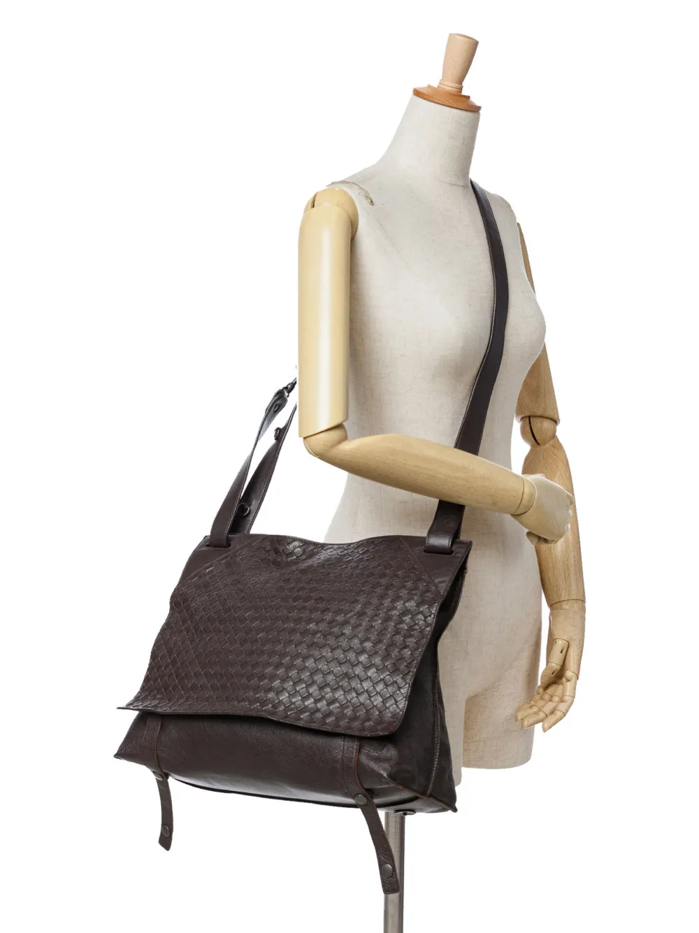 Bottega Veneta Pre-Owned 2012-2024 Leather Intrecciato crossbody bag | Pre-Owned | Image 2