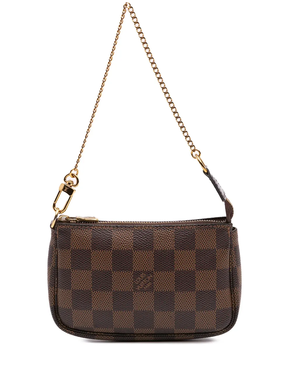 Louis Vuitton Pre-Owned 2020 ダミエ エベヌ ミニ ポシェット アクセソワール ハンドバッグ - ブラウン Louis Vuitton Pre-Owned 2020 ダミエ エベヌ ミニ ポシェット アクセソワール ハンドバッグ - ブラウン