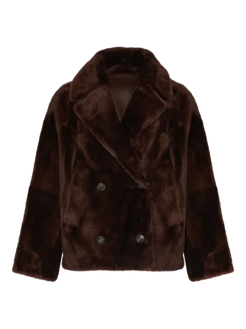 Yves Salomon double-breasted shearling jacket