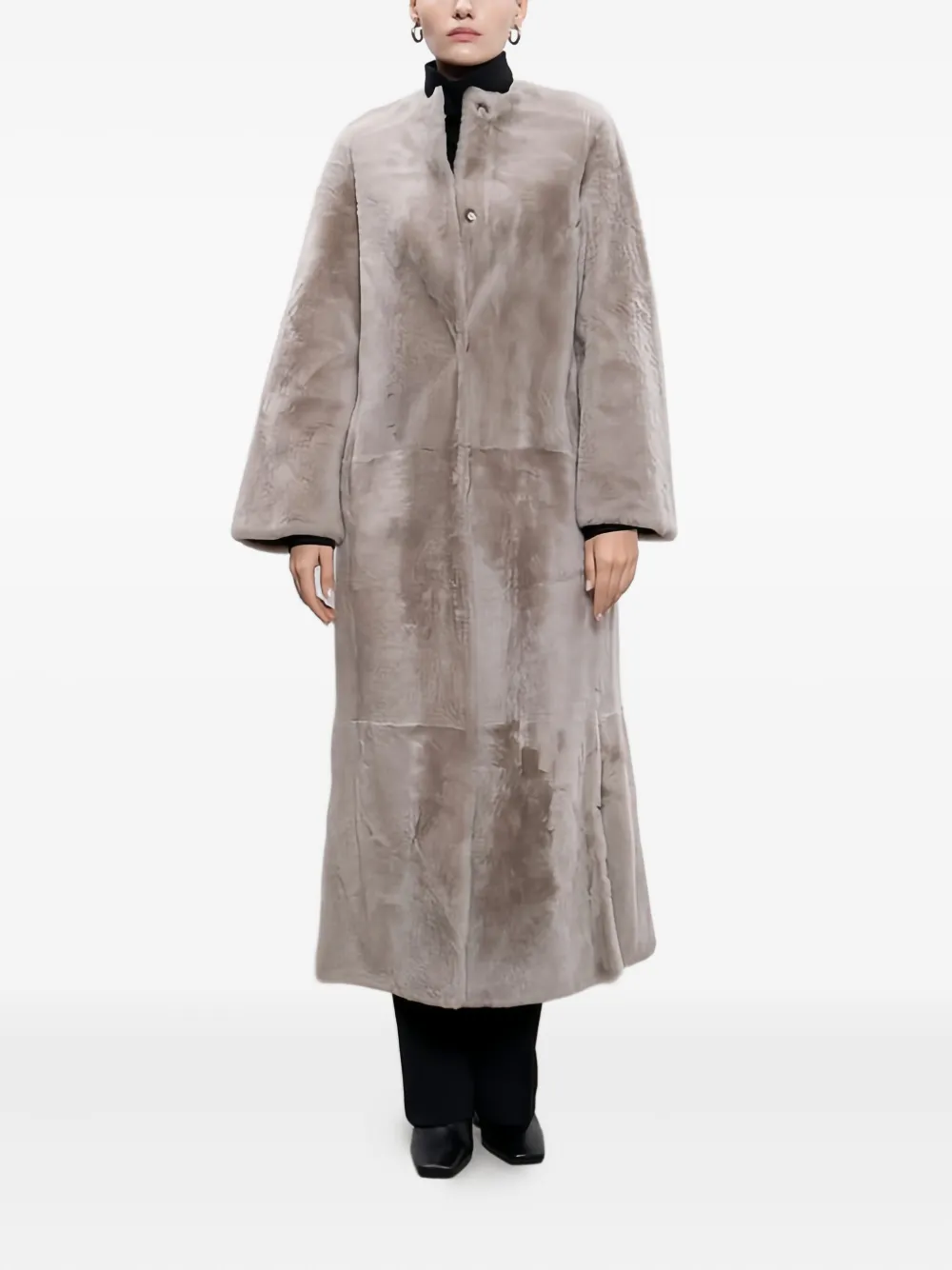 Yves Salomon Lammy coat - Beige