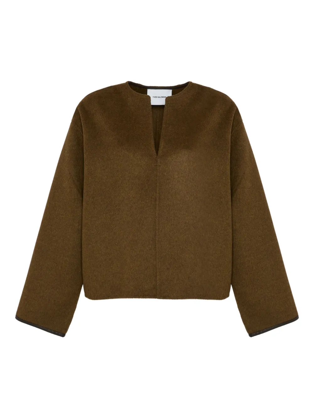 Yves Salomon V-neck top Bruin