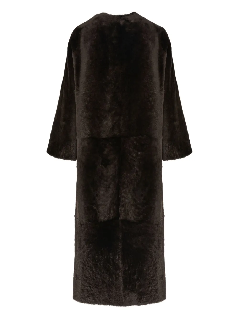 Yves Salomon draped shearling coat Bruin