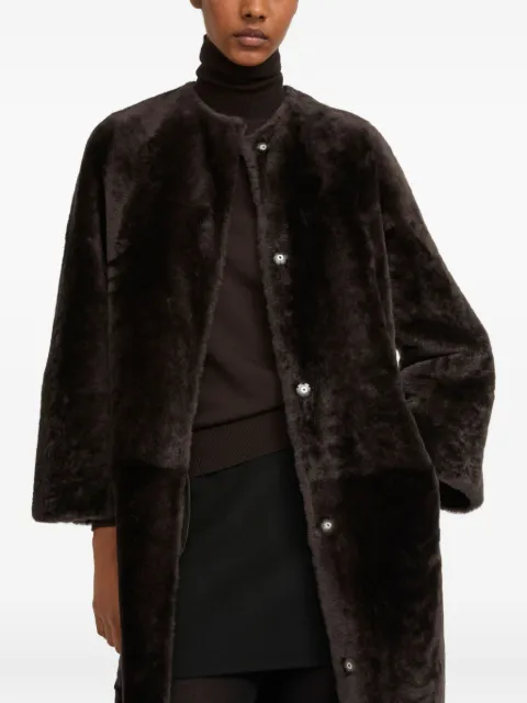 Yves Salomon draped shearling coat