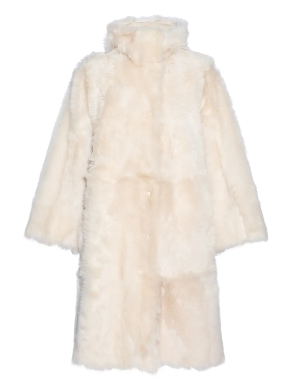 Yves Salomon Long Toscana coat | White | Image 1