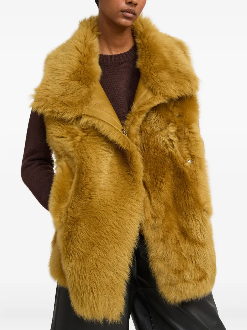 Yves Salomon Toscana lambskin jacket | Brown | Image 1