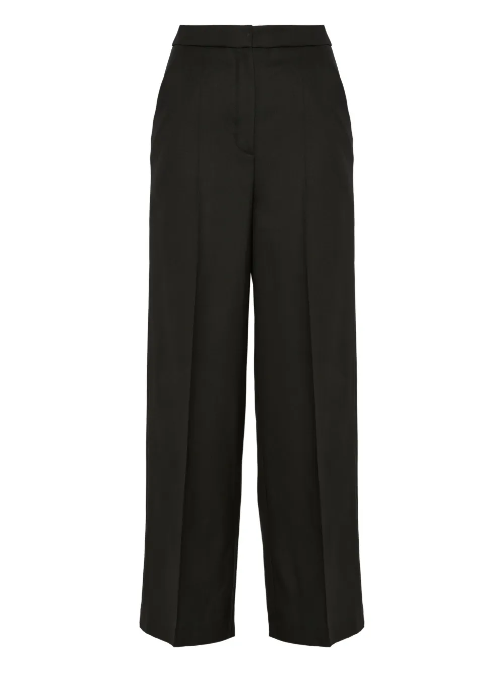 Yves Salomon flannel tailored trousers | Black | Image 1
