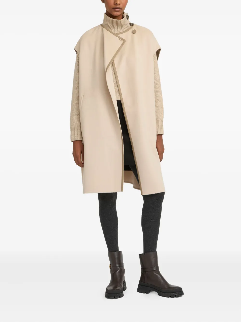 Yves Salomon belted cashmere-blend cape | Capes | Image 2