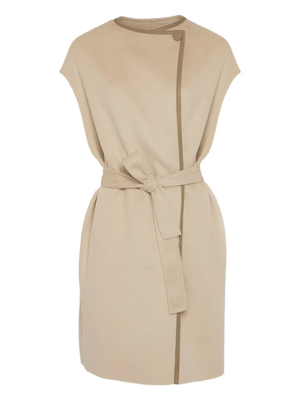 Yves Salomon belted cashmere-blend cape | Neutrals | Image 1