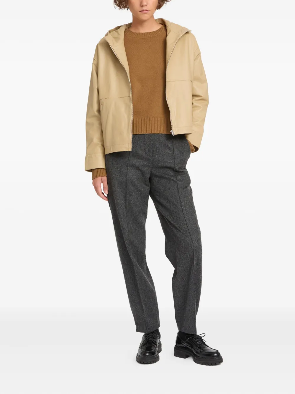 Yves Salomon hooded leather jacket | Leather Jackets | Image 2