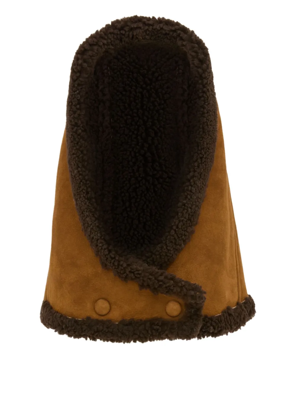 Yves Salomon shearling hood | Brown | Image 1