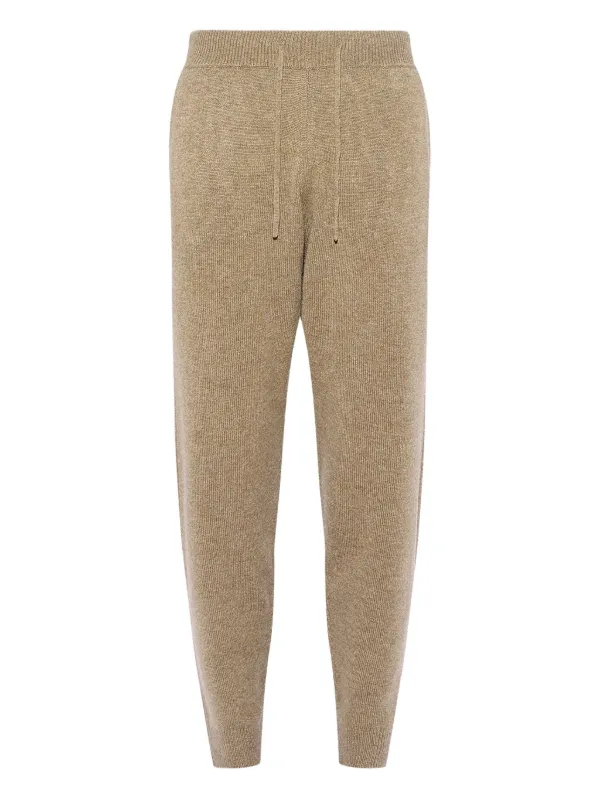 Yves Salomon Knit Sweatpants in Neutrals