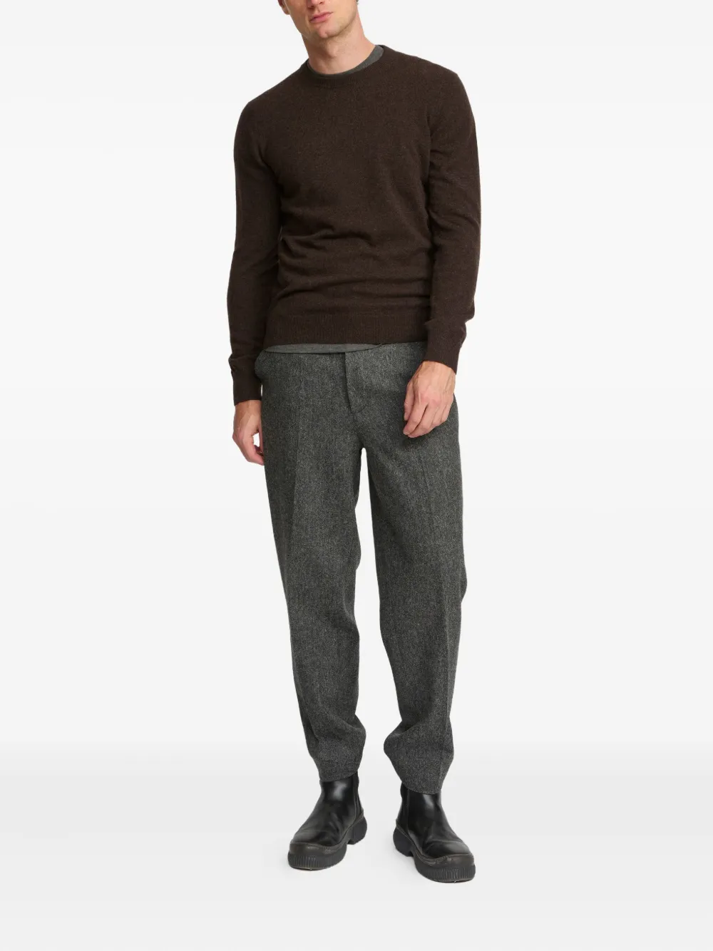 Yves Salomon cashmere crew-neck sweater - Bruin