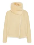 Yves Salomon Toscana lambskin fur-collar jacket - Neutrals