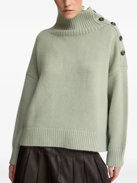 Yves Salomon high-neck button-detail sweater