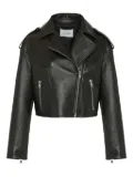 Yves Salomon lambskin biker jacket - Black