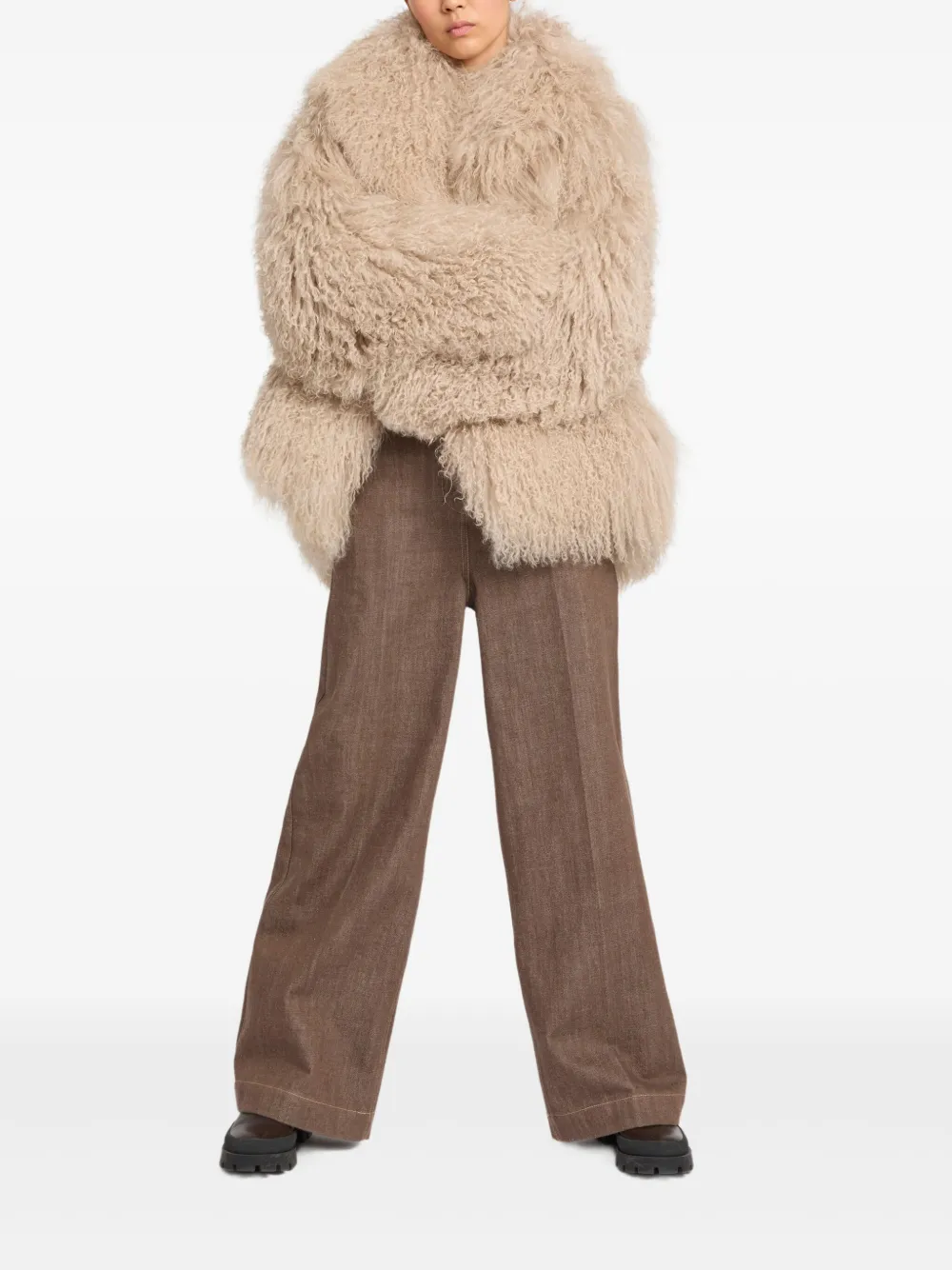 Yves Salomon shearling jacket | Faux Fur & Shearling Jackets | Image 2