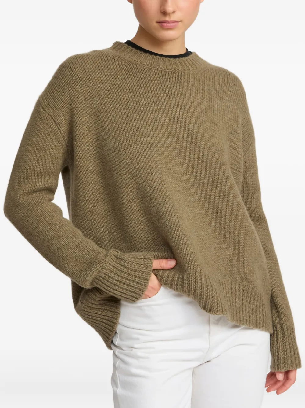 Yves Salomon cashmere crew-neck sweater | Knitted Sweaters | Image 2