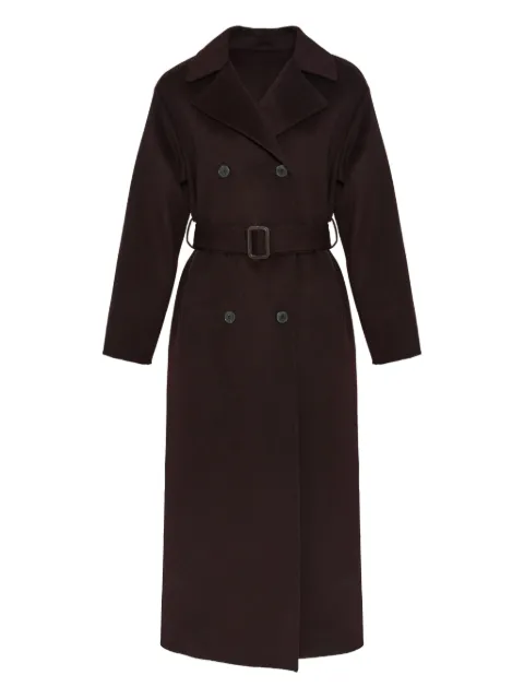 Yves Salomon belted double-breasted coat