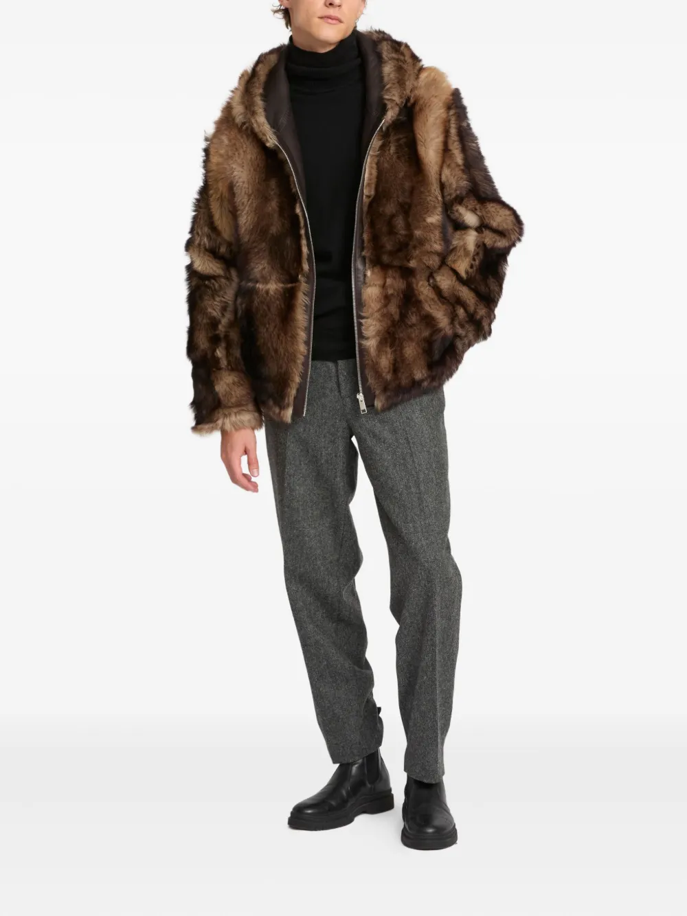 Yves Salomon Reversible Toscana lambskin hoodie | Hooded Jackets | Image 2