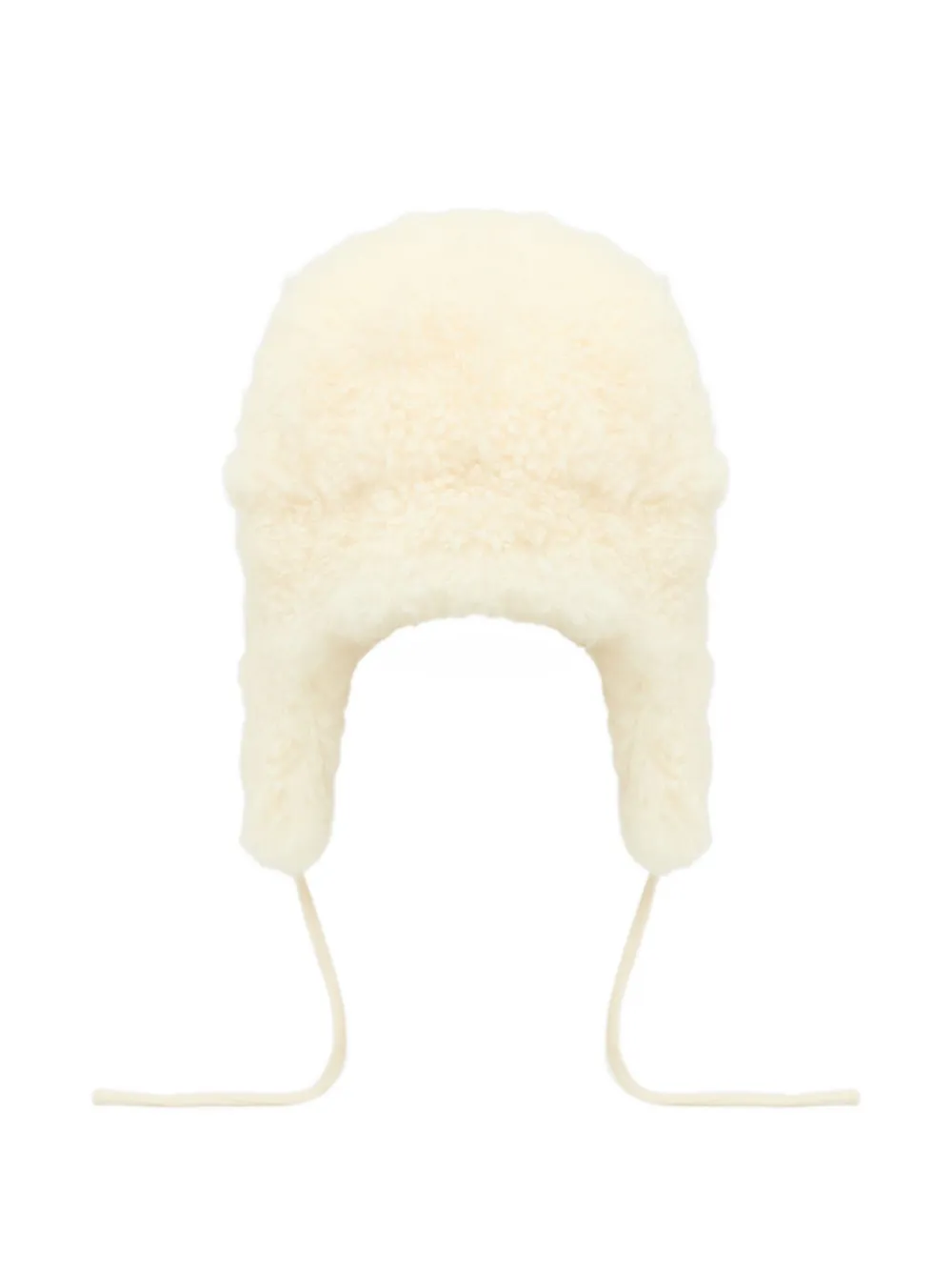 Yves Salomon Cashmere Lambskin Shearling Ushanka In Neutral