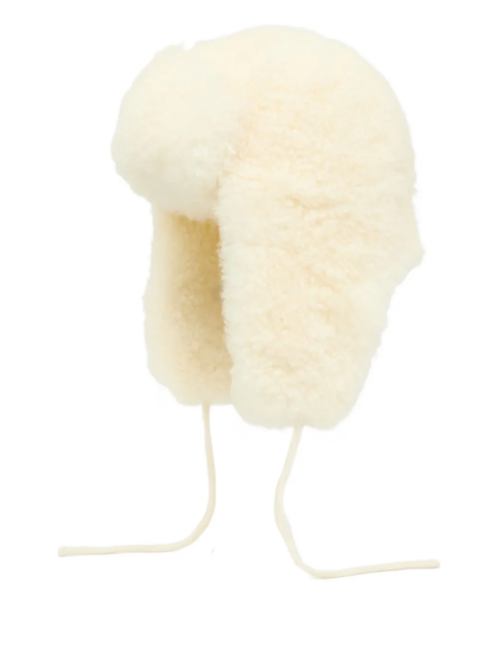 Yves Salomon Cashmere Lambskin Shearling Ushanka In Neutral