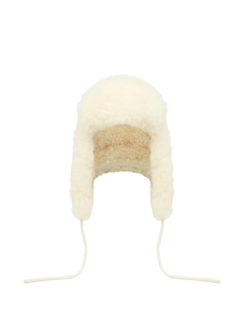 Yves Salomon lambskin hat | White | Image 1