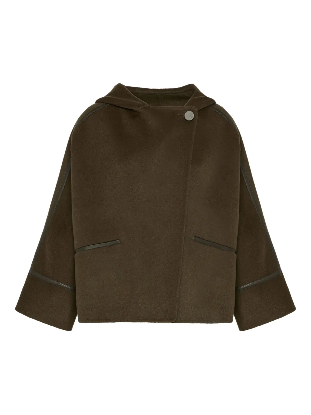 Yves Salomon double-sided hooded jacket | Green | Image 1