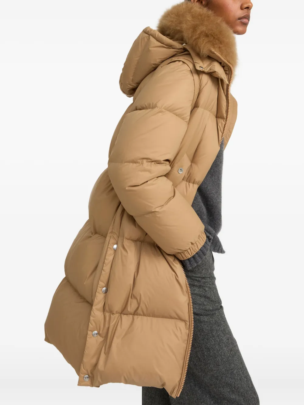 Yves Salomon Army padded-design coat Bruin