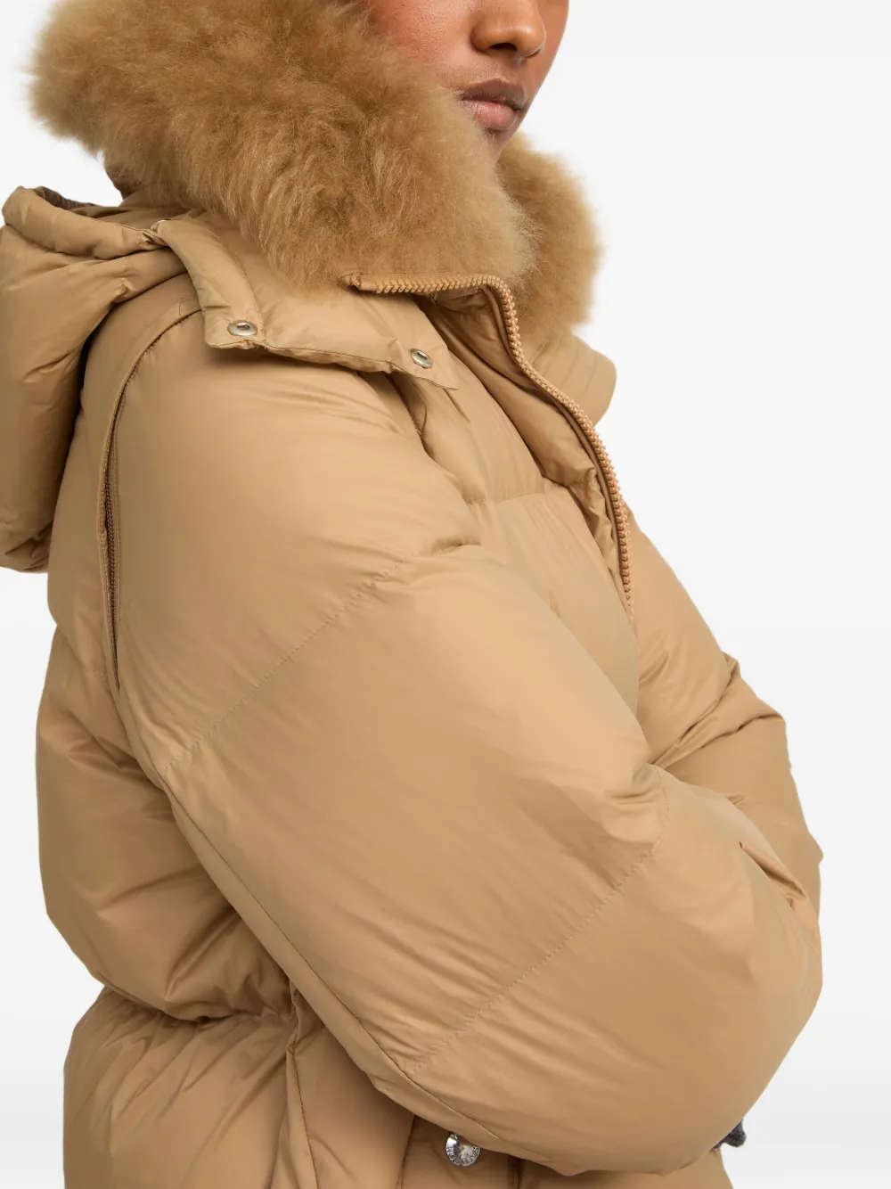Yves Salomon Army padded-design coat Bruin