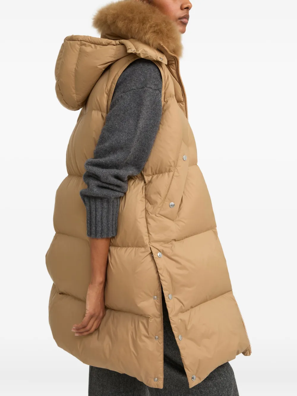 Yves Salomon Army padded-design coat Bruin