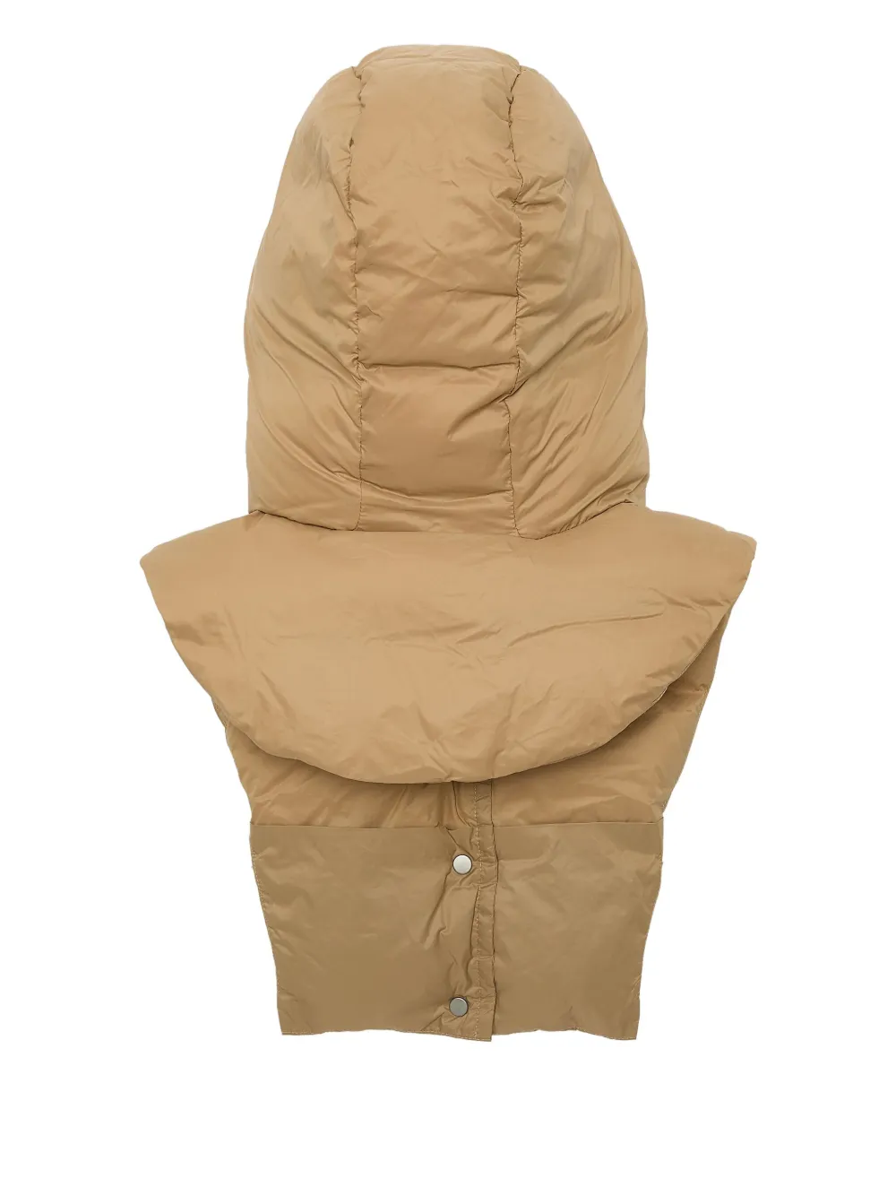 Yves Salomon padded hood bib - Bruin