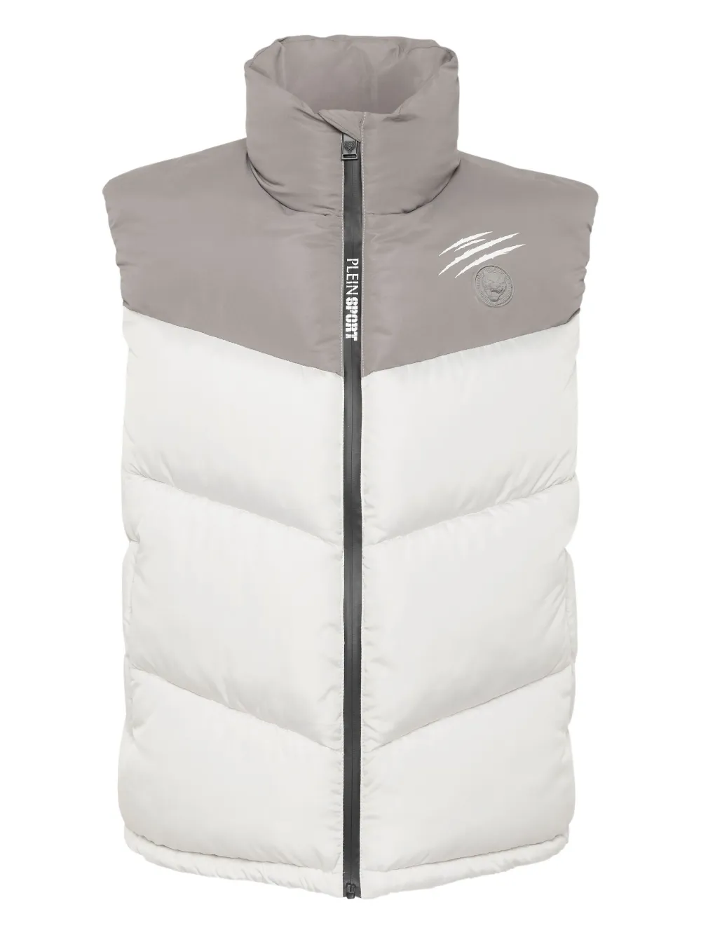 Plein Sport quilted logo gilet - Grey