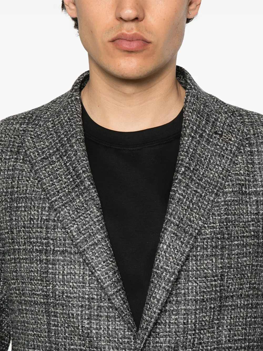 Tagliatore Geruite blazer Grijs
