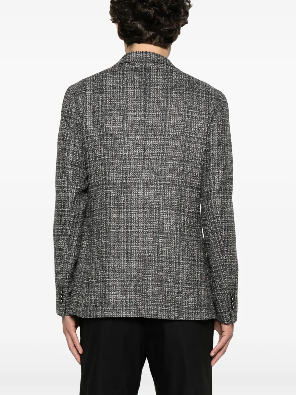 Tagliatore Geruite blazer Grijs