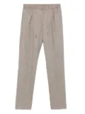 Tagliatore drawstring trousers - Brown