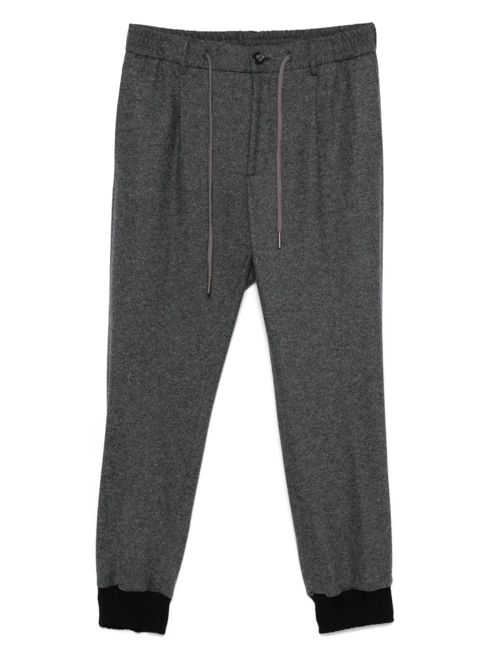 Tagliatore virgin wool track pants | Grey | Image 1